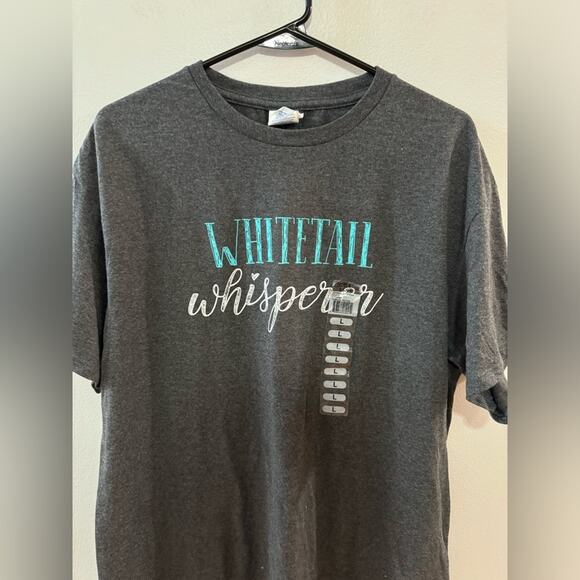 NWT LG Real Tree Grey Whitetail Whisperer T-Shirt - Picture 2 of 4